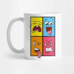 emoji faces Mug